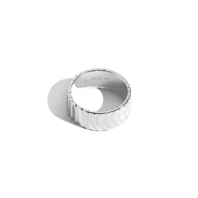 Shop Aurate Infinity Ring In Gold/ White