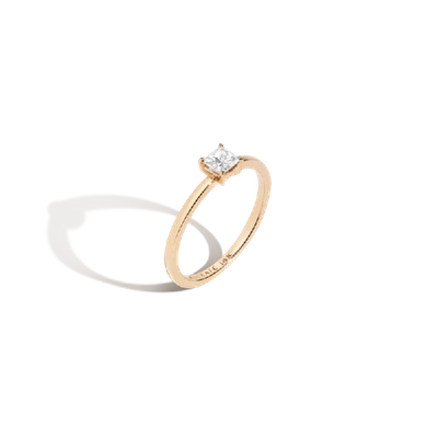 Shop Aurate Large Diamond Solitaire Ring In Gold
