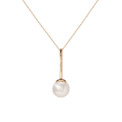 Shop Aurate Proud Pearl Pendant With Diamonds In Gold/ Pink
