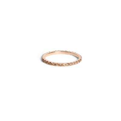 Shop Aurate Quadricolor Ring With White Diamonds In Gold/ Pink