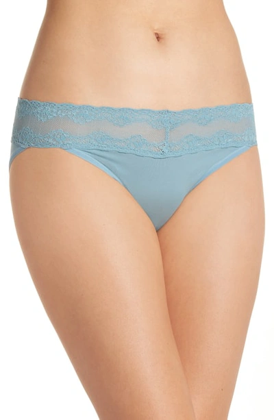 Shop Natori Bliss Perfection Bikini In Smoke Blue