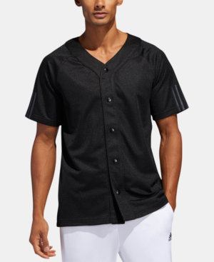 adidas baseball jersey black