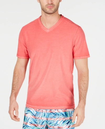 Shop Tommy Bahama Men's Cirrus V-neck T-shirt In Pink