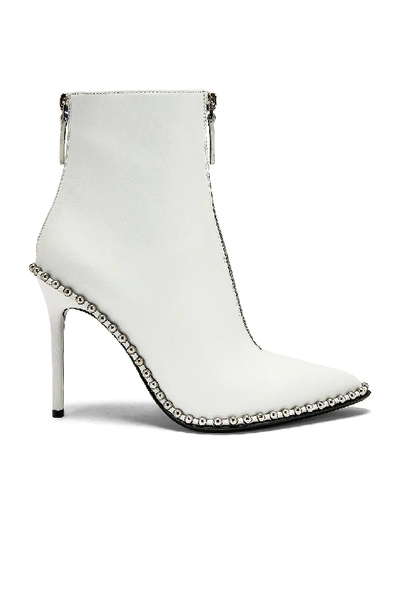 Shop Alexander Wang Eri Bootie In White Leather