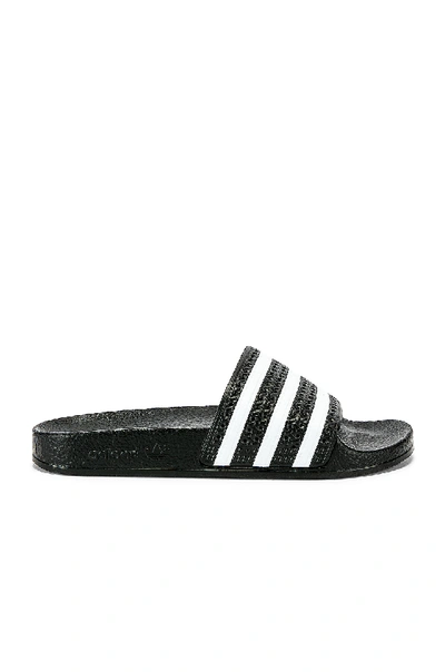 Shop Adidas Originals Adilette Slide In Black