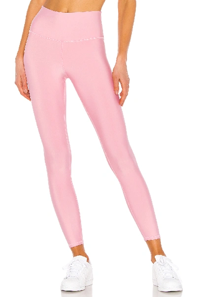 Womens Alo Yoga pink High-Waist Airlift 7/8 Leggings