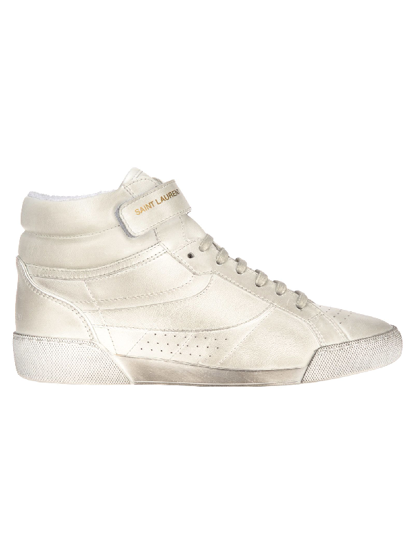 Saint Laurent Lenny High Top Sneakers 