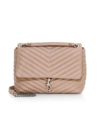 Edie Quilted Leather Shoulder Bag In Doe