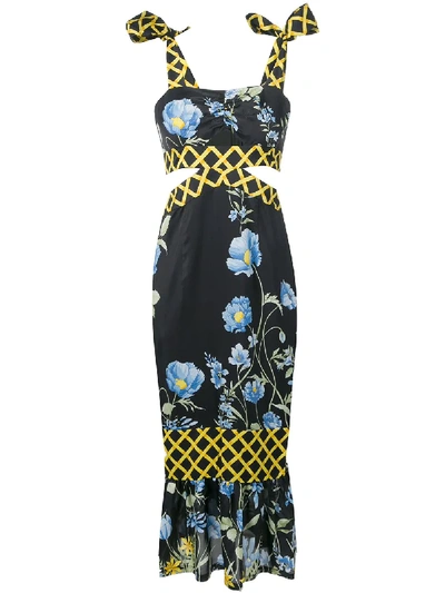 Shop Alice Mccall Floral Print Dress - Black