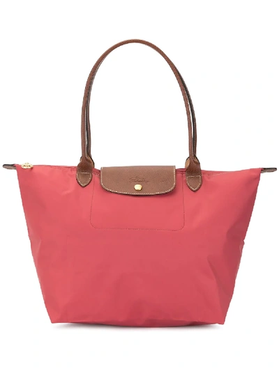 Shop Longchamp Large Shoulder Bag - Red