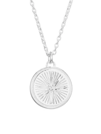 Shop Astley Clarke Women's Small Sterling Silver & White Sapphire Star Pendant Necklace