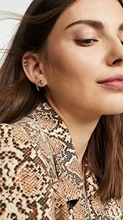 Shop Adina Reyter 14k Orbit Stud Earrings In Gold
