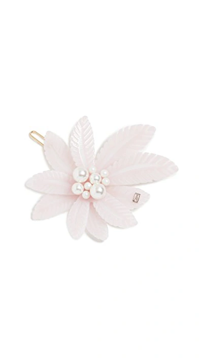 Shop Alexandre De Paris Imitation Pearl Tropical Barrette In Folk Baby