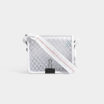 Shop Off-white Flap Bag In White