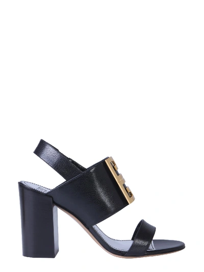 Shop Givenchy Slingback 4g Sandals In Black