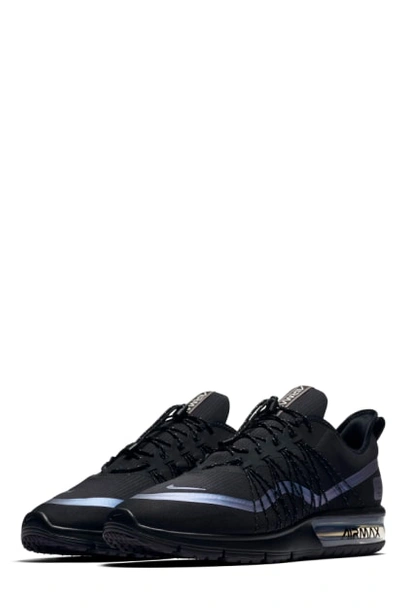 Nike Men's Air Max Sequent 4 Shield Running Sneakers From Finish Line In  Black/racer Blue-thunder | ModeSens
