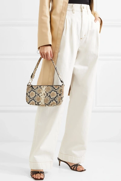 By Far Rachel Snake effect Leather Shoulder Bag In Snake Print ModeSens