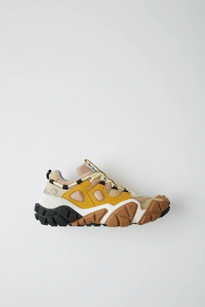 Shop Acne Studios Bolzter W Beige/yellow/amber In Bolzter Sneakers