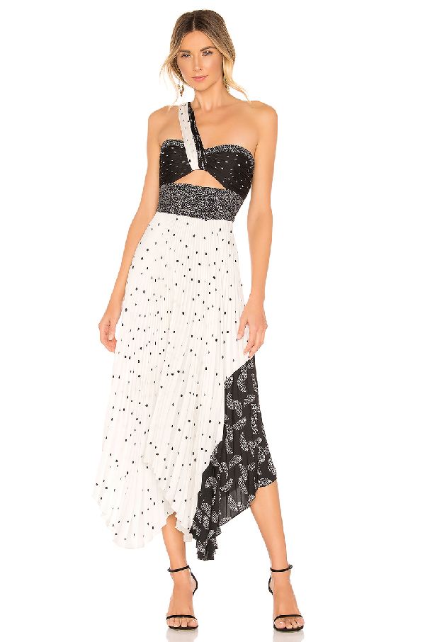 alc aurora one shoulder dress