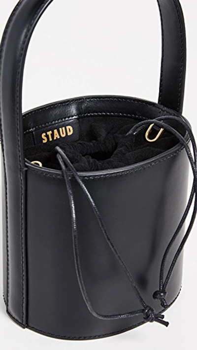 Shop Staud Mini Bissett Bag In Black