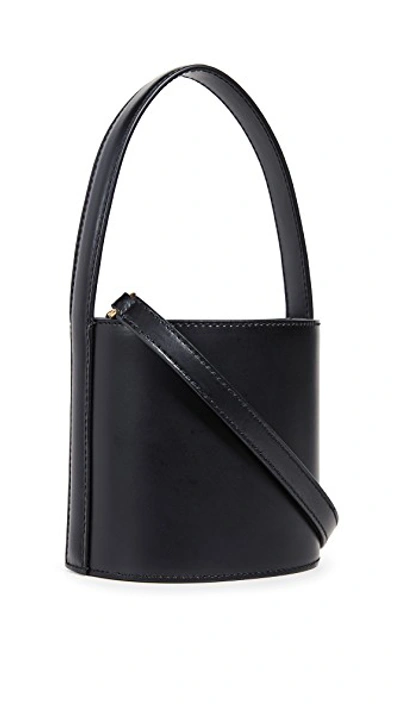 Shop Staud Mini Bissett Bag In Black