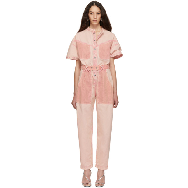 isabel marant tundra denim jumpsuit