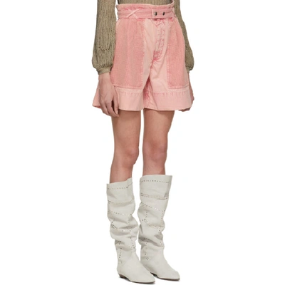 Shop Isabel Marant Pink Twen Shorts