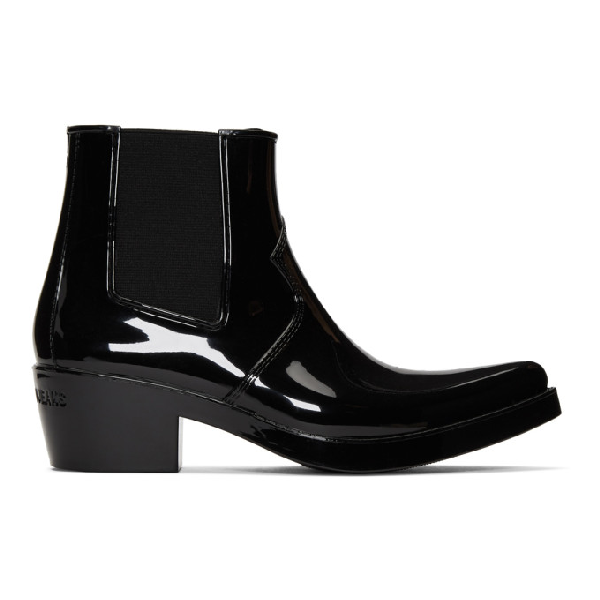 calvin klein rubber boots