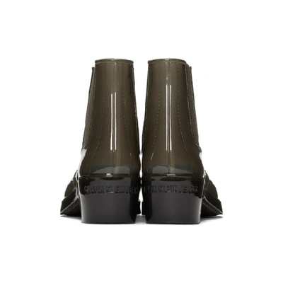 Shop Calvin Klein 205w39nyc Grey Calvin Klein Jeans Edition Carol Rain Boots