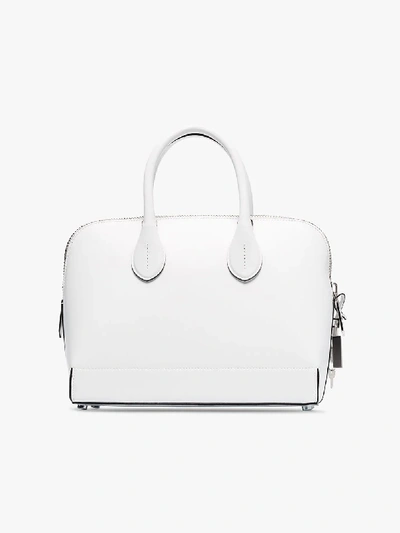 Shop Calvin Klein 205w39nyc 'dalton' Handtasche Mit Logo-print In 100 White