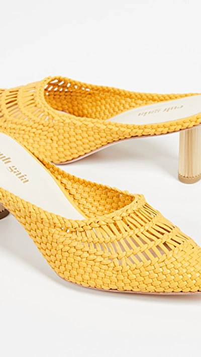 Shop Cult Gaia Della Mules In Marigold