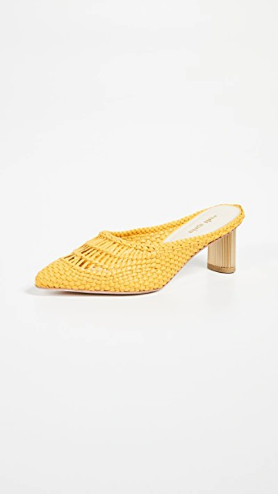 Shop Cult Gaia Della Mules In Marigold