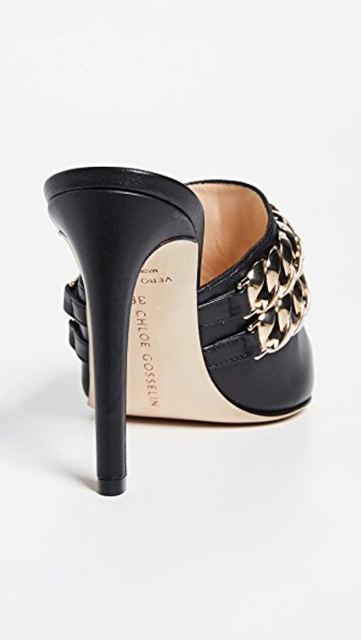 Shop Chloe Gosselin 100mm Eva Mules In Black