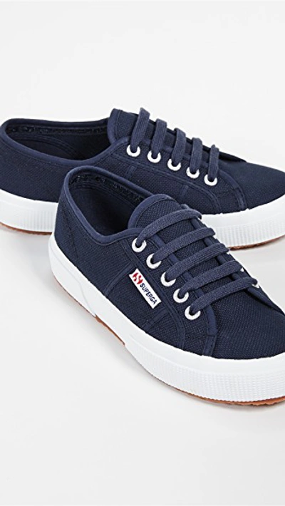 Shop Superga Cotu Classic Lace Up Sneakers Navy