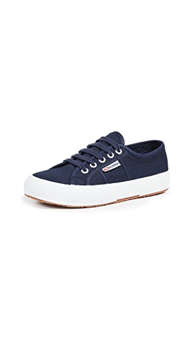 Shop Superga Cotu Classic Lace Up Sneakers Navy
