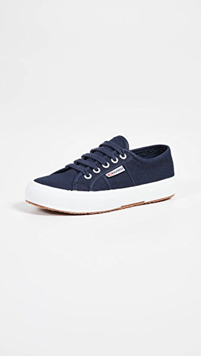 Shop Superga Cotu Classic Lace Up Sneakers Navy