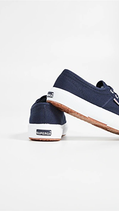 Superga Cotu Classic Lace Up Sneakers Navy In Navy