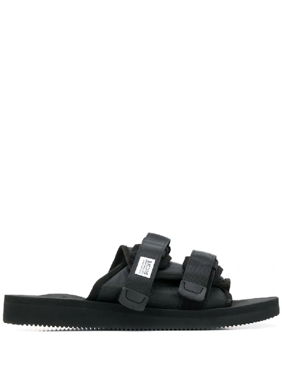 Shop Suicoke Touch Strap Sandals In Black