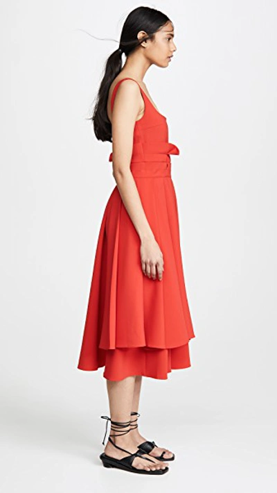 Shop A.w.a.k.e. Camilla Dress In Red