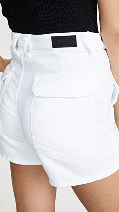 Shop Rta Saint Shorts In Optic White