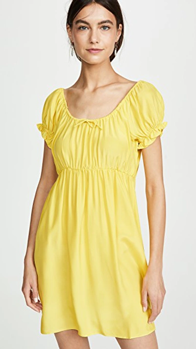 Shop Amanda Uprichard Marcella Dress In Sunny