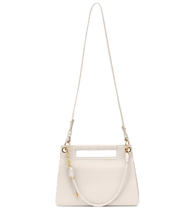 Shop Givenchy Whip Medium Leather Shoulder Bag In Beige