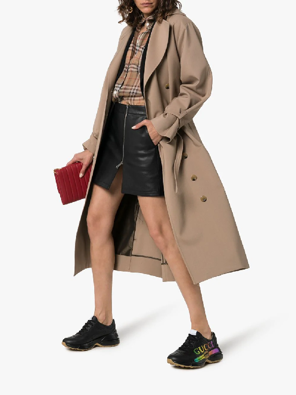 gucci black rhyton sneakers