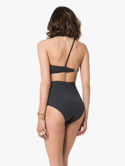 Shop Rudi Gernreich High-waisted Bikini Bottoms In Black