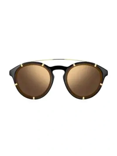 Shop Givenchy 54mm Round Sunglasses In Brown