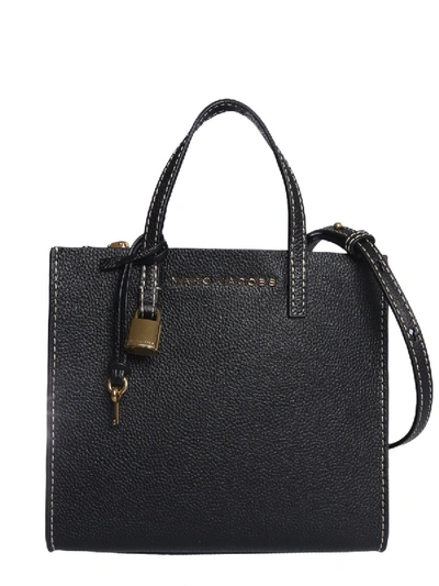 Shop Marc Jacobs The Grind Mini Tote Bag In Black