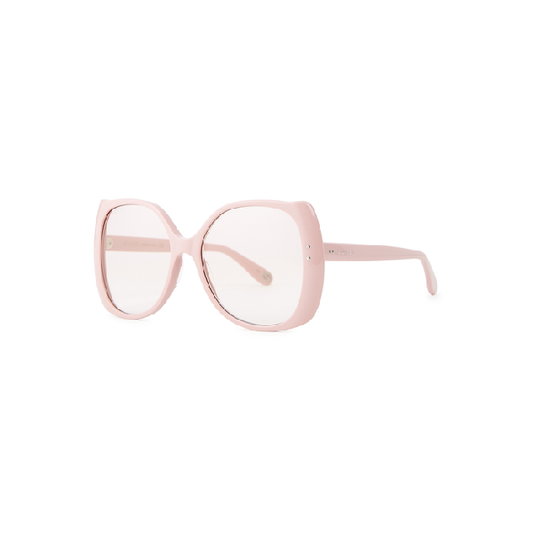 gucci pink oversized sunglasses