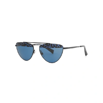 Shop Alain Mikli Janisse Aviator-style Sunglasses In Blue