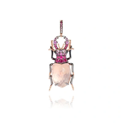 Shop Annoushka Mythology Beetle Rose Quartz Charm