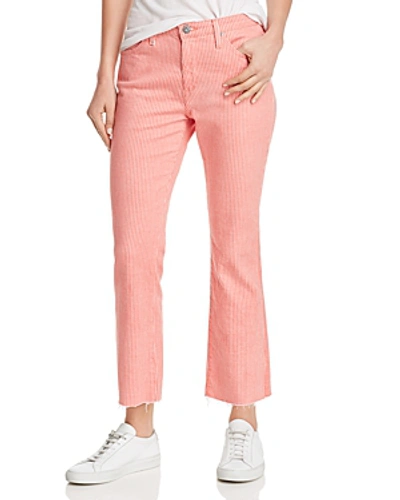 Shop Ag Jodi Crop Kick-flare Jeans In Twiggy Stripe Faded Azalea
